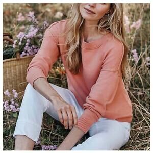 J. Jill | Women's Size L Easygoing Relaxed Sweater Peach Color